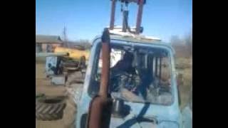 Снятие кабины с трактора т 150