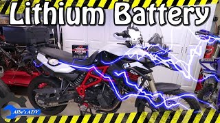F800gs Antigravity lithium battery install