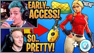 Streamers GET & React to the *NEW* Starter Pack "Laguna" Skin & "Pineapple" Wrap! - Fortnite Moments