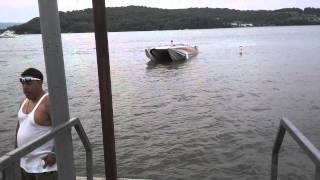 Trailering the 42' M.T.I cat