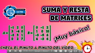 y ¿Cómo hacer sumas y restas entre matrices? | Introducción | Álgebra Lineal | Con comprobación
