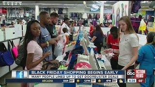 Black Friday shopping begins early for some shoppers