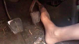 Pedal pumping in nylons