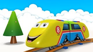 kids videos for kids - Train - Cartoon Cartoon - Trains for Kids - Toy Factory - jcb - Choo Train