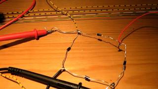 how to make a bridge (full wave) rectifier with 4 diodes