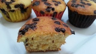 Muffins au zeste d'orange et pépites de chocolat