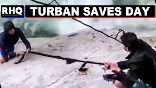Sikh Students Use Turbans To Rescue Hikers (VIDEO)