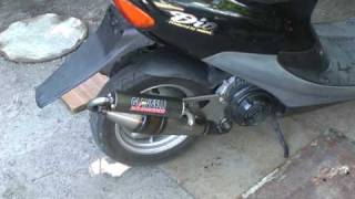Работа трубы giannelli на honda dio af 35