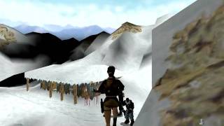 Tomb Raider 2 Secrets Speedrun Part 11 - Tibetan Foothills