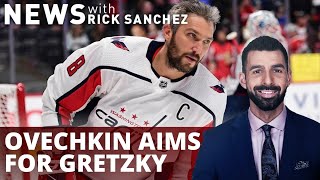 NHL Star Ovechkin climbs goal list, aims for Gretzky