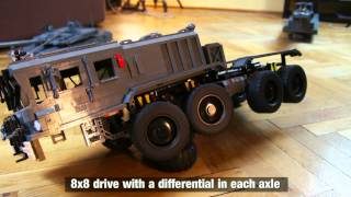 Lego Motorized KZKT 7428 Rusich Tank Transporter