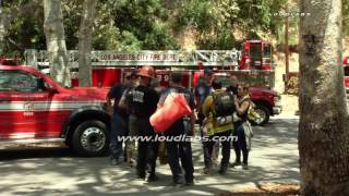Woman Airlift rescue / Temescal Canyon  RAW FOOTAGE