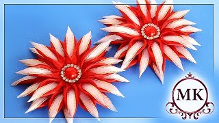 Зажимы для волос. Канзаши. МК. / DIY. Kanzashi. HairClips.