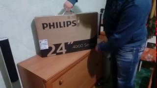 Телевизор PHILIPS 24PHS4031/12 -распаковка