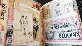 Jane Austen Themed Journal (SOLD) - Cottage Rose - Flip Through