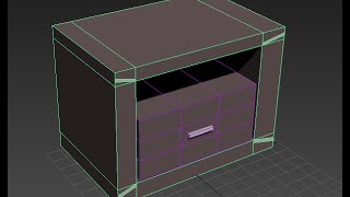 Моделирование тумбы в 3DS Max 2016. Спальня (Урок №2)