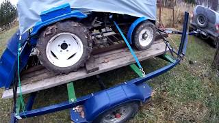 Шеви нива с прицепом. 1Тонным.OffRoad.