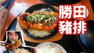 勝田豬排，熟成香草豬排酥脆好吃