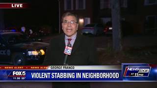 Violent stabbing in neighborhood