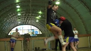 Тайский бокс. Тренировка в клубе муай тай