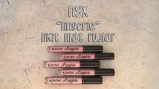 İnceleme | NYX - Lingerie Likit Mat Rujlar
