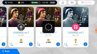 LEGENDS VOL. 7 CRUYFF PACK OPENING  PES  2018 MOBILE