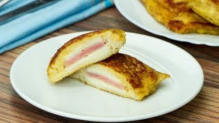 Neskutečně chutná snídaně, kterou připravíte za 20 minut! Toast se šunkou a sýrem.| Chutný TV