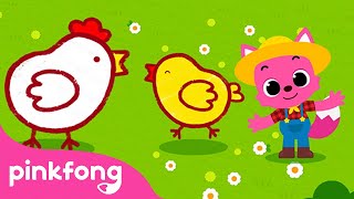 Pio, Pio, Pollito | Animales de la Granja | Canciones para Pintar | Pinkfong Canciones Infantiles