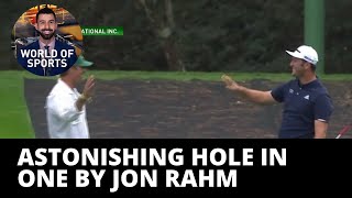 Masters: Watch astonishing hole-in-one shot by Jon Rahm