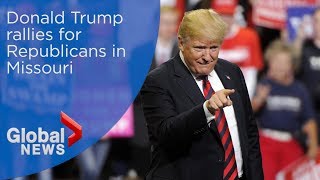 Donald Trump holds rally in Springfield, Missouri