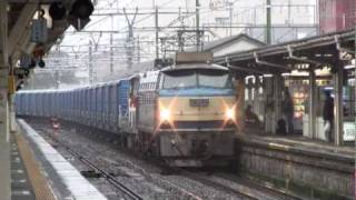 JR沼津駅030 EF66ﾜﾑ貨物②DE10付