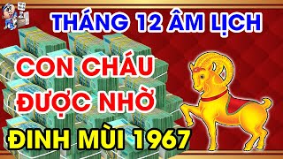 THÁNG 12 ÂL TUỔI ĐINH MÙI 1967, VƯỢT MỌI TAI ƯƠNG, CÓ TIỀN CÓ CỦA, ĐÓN TẾT CỰC TO NẾU BIẾT ĐIỀU NÀY