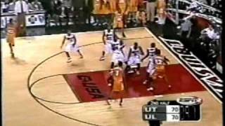 2001 Louisville Cardinals hit 3 3's in 30 seconds to beat Tennessee