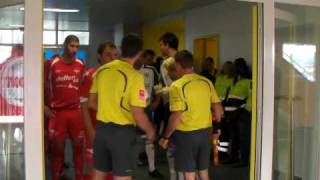 Le Mont - Lausanne-Sport : l'entrée des joueurs
