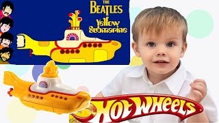 Hot Wheels The Beatles Желтая субмарина новая серия машинок Yellow Submarines купаемся на речке