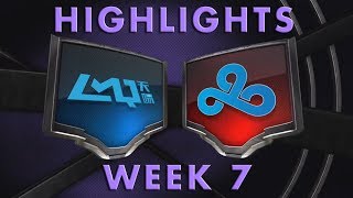 NA LCS - Summer Split - W7D1 - LMQ vs C9 - Highlights