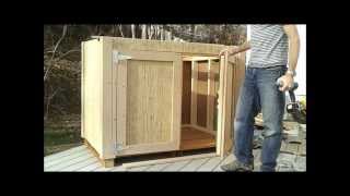 8-How to Hang Shed Doors - How to Build a Generator Enclosure