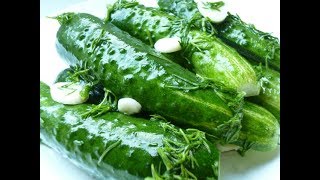 САМЫЙ БЫСТРЫЙ И ВКУСНЫЙ РЕЦЕПТ МАЛОСОЛЬНЫХ ОГУРЦОВ!