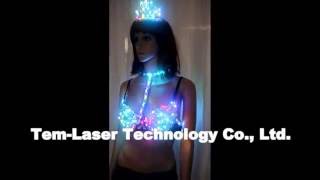 New-style Sexy Girl LED Bra Suit For Evening Party Performance Show