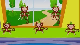Five Little Monkeys | Nursery Rhymes From Oh My Genius