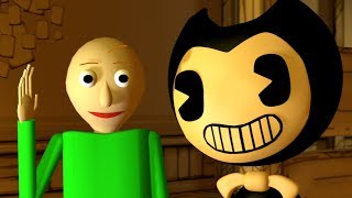 [SFM] If BALDI was in BENDY AND THE INK MACHINE - Baldi's Basics animation.