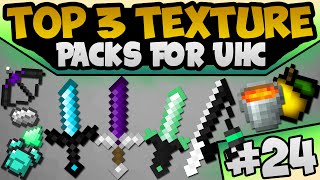 TOP 3 UHC Default Edit's | Minecraft PvP Texture / Resource Packs [1.8.9/1.9] | TOTW24 | Exa