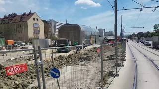 67er Strecke entlang der U1 Baustellen [Ende bis Reumannplatz]