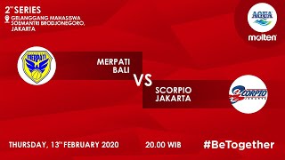 Live - Merpati Bali vs Scorpio Jakarta - Srikandi Cup 2020 - Seri II Jakarta