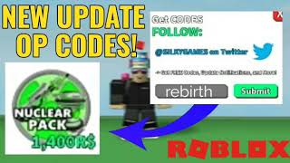 MOST OP CODES IN NEW UPDATE ROBLOX DESTRUCTION SIMULATOR GAME! - Roblox