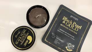 Патчи с чёрным жемчугом и золотом от Estetic hous