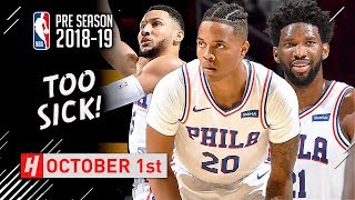 Ben Simmons, Joel Embiid & Markelle Fultz Full Highlights vs Magic 2018.10.01 - TOO GOOD!
