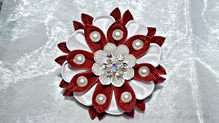 Нарядные резиночки из лент 3! Elegant bands of ribbon!