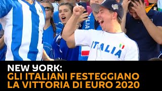 New York: gli italiani festeggiano la vittoria di Euro 2020