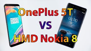 OnePlus 5T (8GB) vs HMD Nokia 8 (6GB) speed test